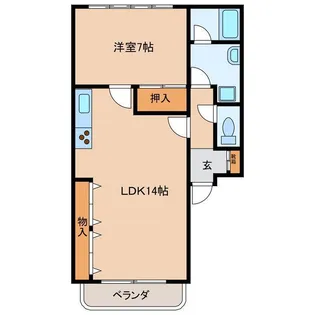 ロータリーマンション高山【2階】の間取り