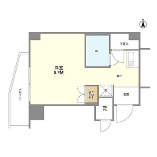 インプルーブ東向島【9階】の間取り
