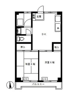 ニューコーポ石川【3階】の間取り