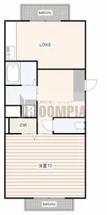 シャトーみずほ【3階】の間取り
