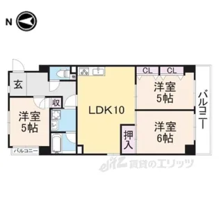 パークモダン伊丹【7階】の間取り