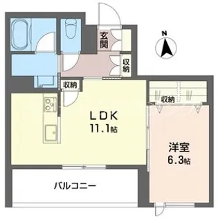 仮)南流山シャーメゾン【2階】の間取り