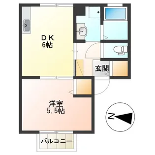セジュール幸町【1階】の間取り