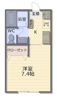 ゴールドワンレジデンス【1階】の間取り