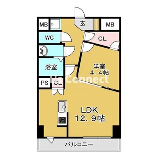 ジェンティーレ八乙女II【2階】の間取り