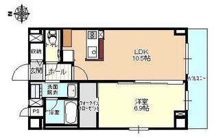 ハートフル医大前【2階】の間取り
