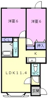 Shalom(シャーローム)【2階】の間取り