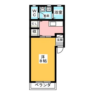 シャレ・フランセ【2階】の間取り