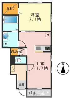フローレンスレジデンス【1階】の間取り