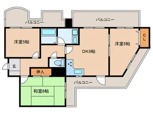 ル・ブラン本山【4階】の間取り