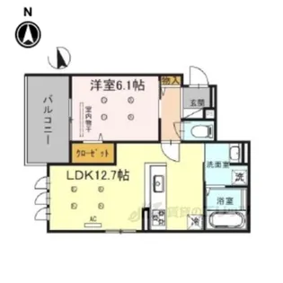 グロワールヒロ【2階】の間取り