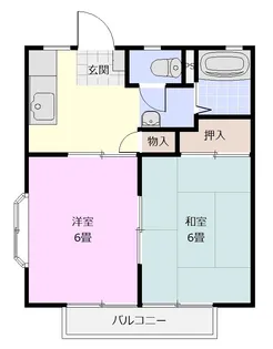 パナハイツウッディ【2階】の間取り