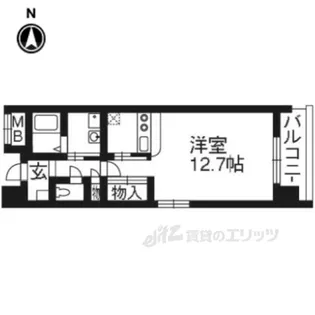 サンロイヤル三条【8階】の間取り