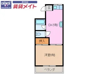 コーポイトウ【1階】の間取り