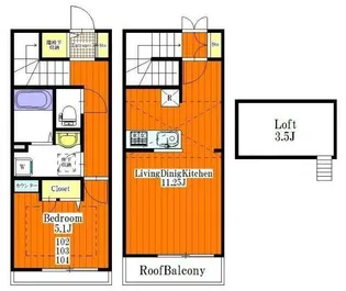 カーサ セレステ【2階】の間取り