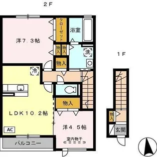 リコ プロスペラーレ B【2階】の間取り
