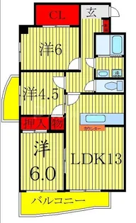 DeLCCS KASAI【8階】の間取り