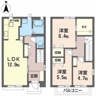 シャーメゾン上郷の間取り