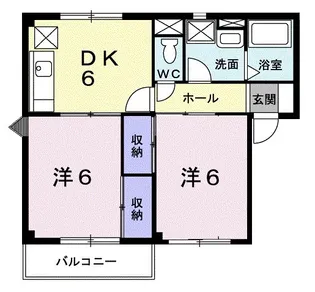 キャッスル・スクエアー【2階】の間取り