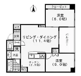 GREEN PARK MINOWA【2階】の間取り