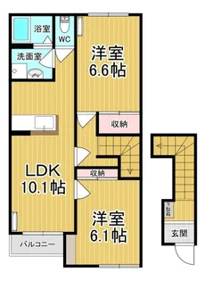 シルフィード【2階】の間取り