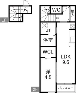 S.Crest【2階】の間取り