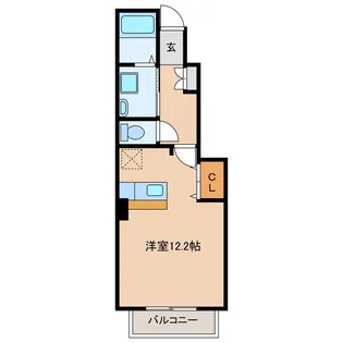 クロス マウンテン【1階】の間取り