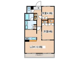 ソルジェンテ高殿【7階】の間取り