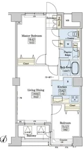 レジディアタワー上池袋【8階】の間取り