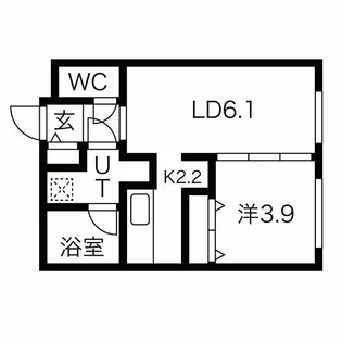Blossom西町南(ブロッサム)【3階】の間取り
