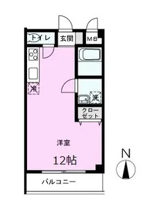 ヒルンハイツ【1階】の間取り