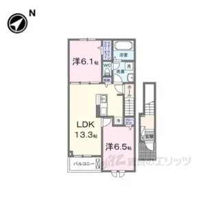 カーサルミノーゾ【2階】の間取り