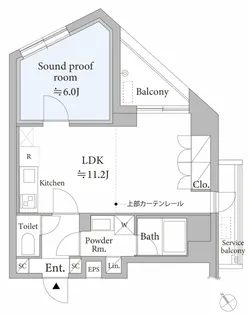 ASTILE STUDIO代々木【5階】の間取り