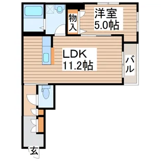 spring南鍛冶町I【1階】の間取り