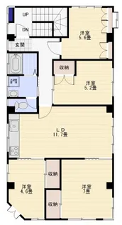 ライフモリ15号館【3階】の間取り