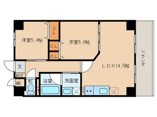 インサイトルポ山科椥辻【6階】の間取り