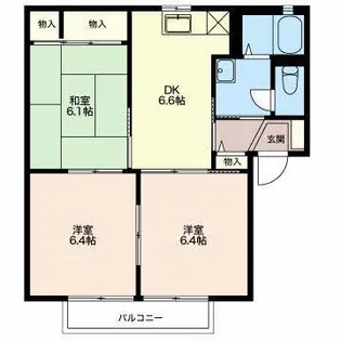 Court Azeria A【2階】の間取り