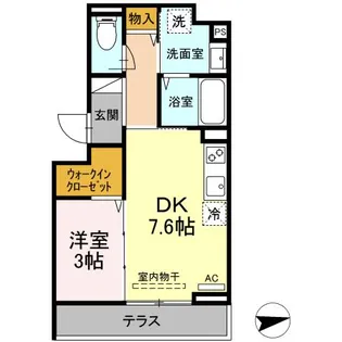 ラリュール上板橋【1階】の間取り