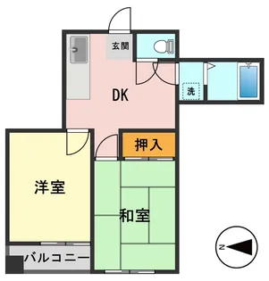あたらしやマンション【2階】の間取り