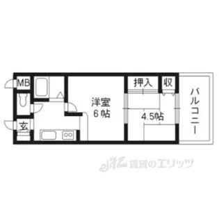 エル牧野【1階】の間取り