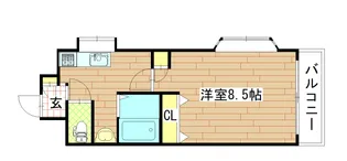 コンバウス上杉【1階】の間取り