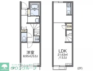 レオネクストレリーフ【1階】の間取り