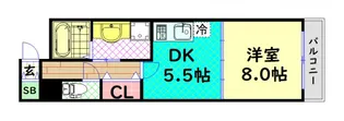 プレミュール阿波座【6階】の間取り
