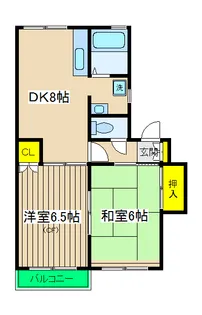 テラスウィステリアA【2階】の間取り