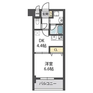 グランドールハタダビルディングI【9階】の間取り