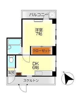 山本ビル【1階】の間取り