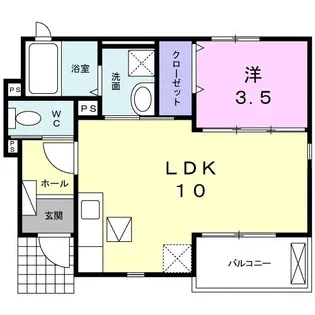 Queen・Hill【1階】の間取り