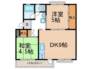 末廣団地【4階】の間取り
