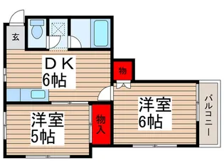 ストークハイツ長谷【1階】の間取り