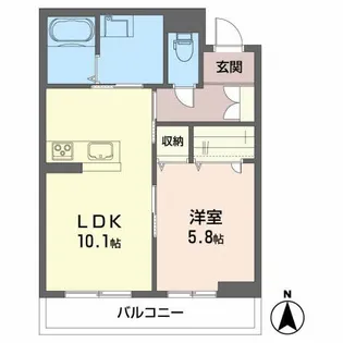 セルディーナYS【3階】の間取り
